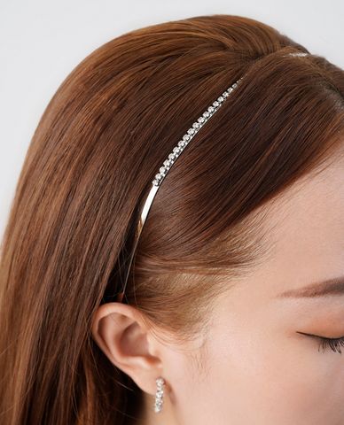 CECI - Băng đô cài tóc nữ bản nhỏ đính đá sang trọng 