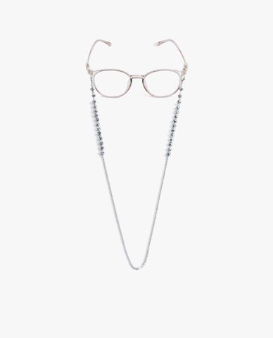  CECI - Dây đeo mắt kính nữ chuỗi xích nhỏ phối đá cá tính 