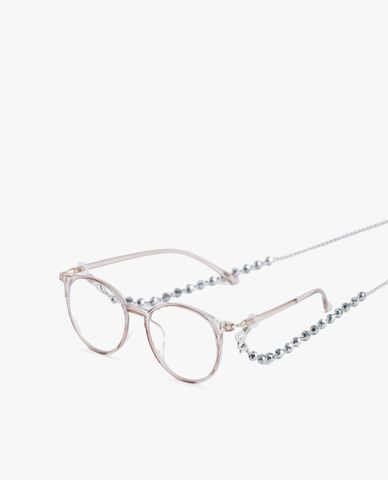  CECI - Dây đeo mắt kính nữ chuỗi xích nhỏ phối đá cá tính 