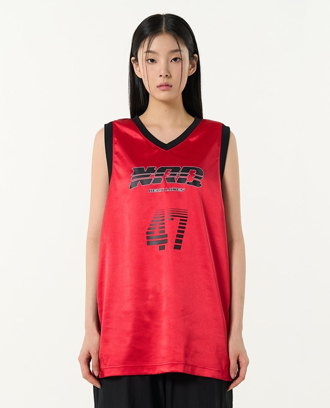 NERDY - Áo ba lỗ thể thao unisex cổ V Sporty