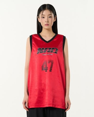  NERDY - Áo ba lỗ thể thao unisex cổ V Sporty 