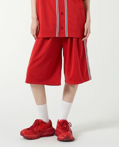  NERDY - Quần short unisex ống rộng lưng thun NY Bermuda Track 