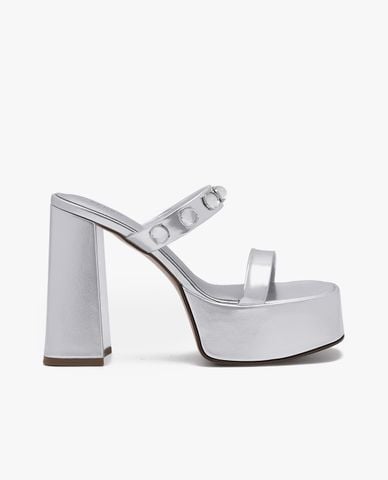  PEDRO - Giày mules cao gót quai ngang Luma Platform 