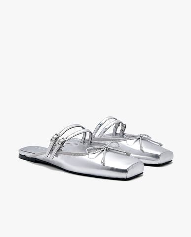  PEDRO - Giày mules nữ đế thấp mũi vuông Linea 