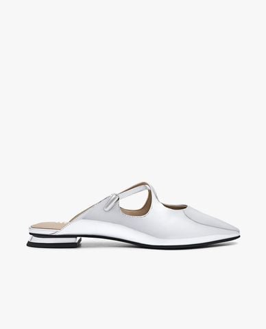  PEDRO - Giày mules nữ đế thấp mũi nhọn Crossover 