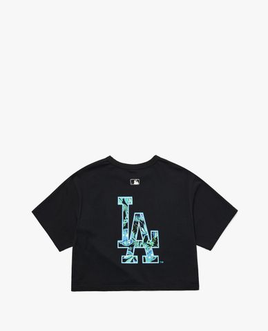  MLB - Áo croptop nữ cổ tròn tay ngắn Summer 