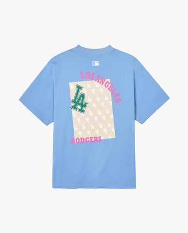  MLB - Áo thun unisex cổ tròn tay ngắn Mono Overfit 