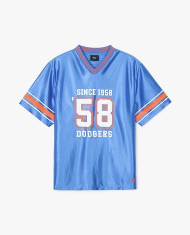  MLB - Áo thun unisex cổ V tay ngắn Varsity Soccer Jersey 