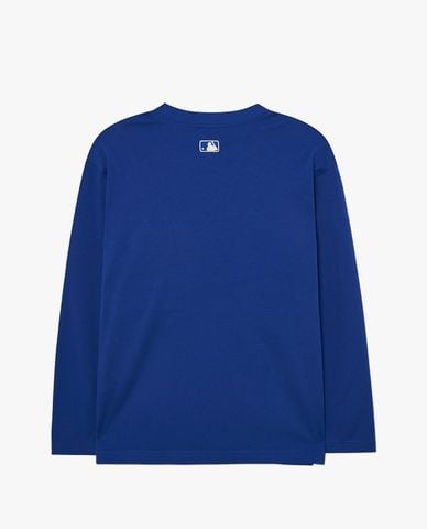  MLB - Áo thun unisex cổ tròn tay dài in logo thời trang 