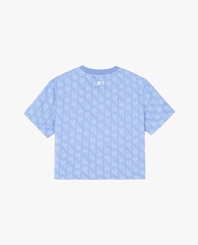  MLB - Áo croptop nữ cổ tròn tay ngắn Monogram 
