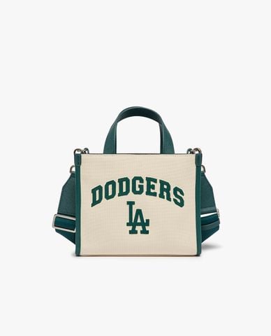  MLB - Túi tote nữ phom chữ nhật Varsity Canvas Mini 