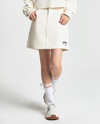 MLB - Chân váy denim phom chữ A mini Varsity Culsive 