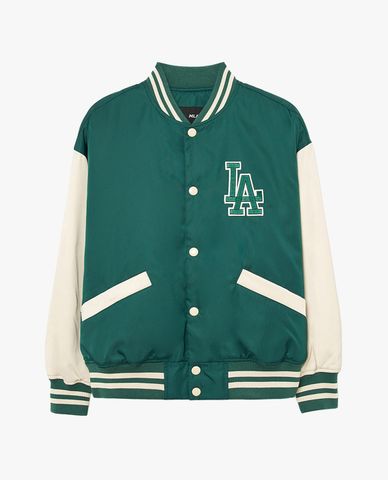  MLB - Áo khoác bóng chày unisex tay dài Nylon 