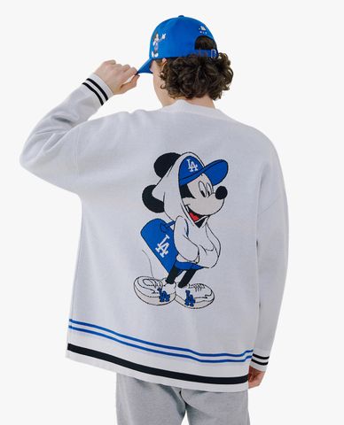  MLB - Áo khoác cardigan chuột mickey MLB x Disney 