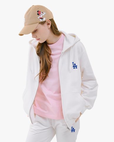  MLB - Áo hoodie phối zip hình Mickey MLB x Disney 