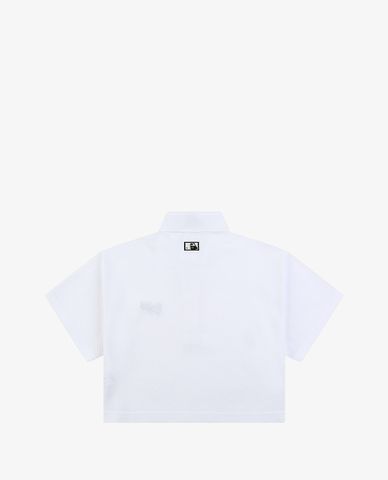  MLB - Áo croptop nữ ngắn tay Heart Crop Pique 