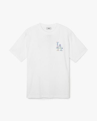  MLB - Áo thun unisex cổ tròn tay ngắn Summer Graphics Big Logo 