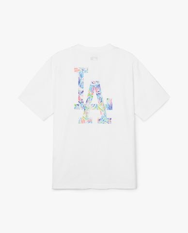  MLB - Áo thun unisex cổ tròn tay ngắn Summer Graphics Big Logo 