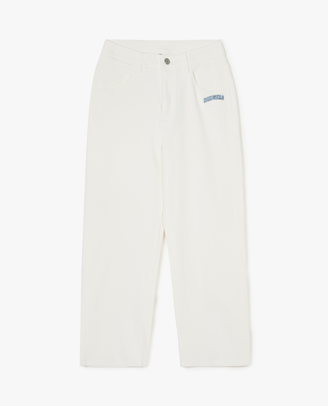 MLB - Quần jeans nữ ống rộng thời trang