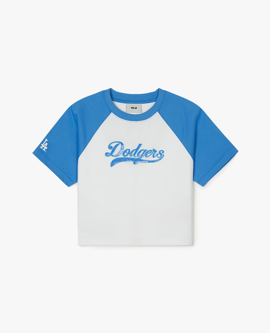 MLB - Áo croptop nữ cổ tròn tay ngắn Varsity Raglan