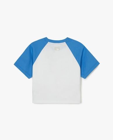 MLB - Áo croptop nữ cổ tròn tay ngắn Varsity Raglan 