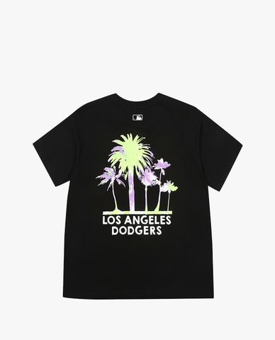  MLB - Áo thun tay ngắn phối họa tiết cây cọ thời trang 