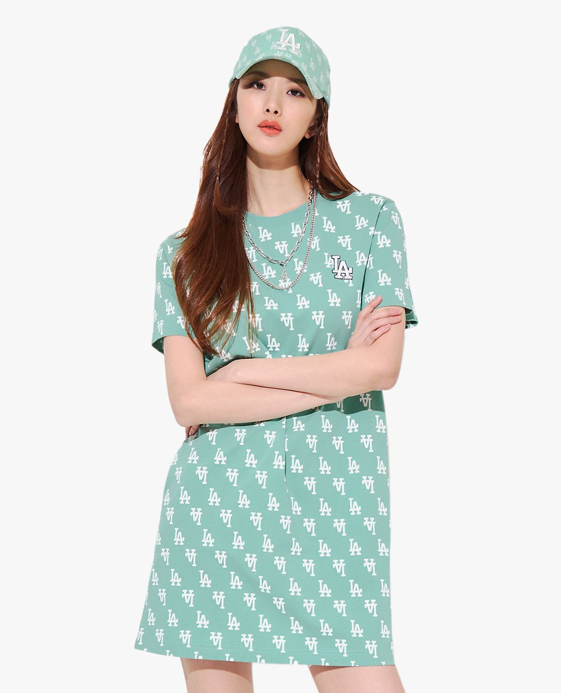 VÁY MLB DRESS Monogram full tem tag  Shopee Việt Nam