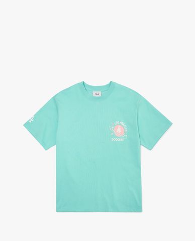  MLB - Áo thun cổ tròn ngắn tay LIKE Planet Back Logo Overfit 