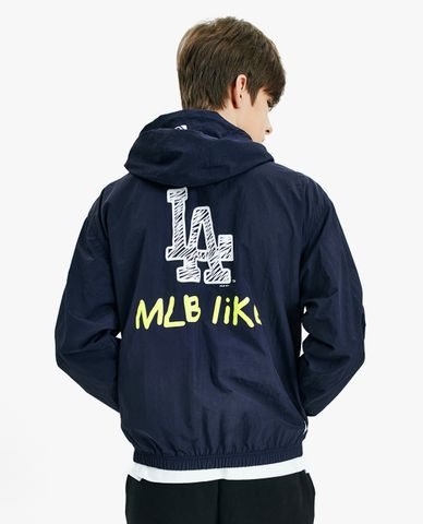  MLB - Áo khoác kiểu phối mũ trùm MLB Like 