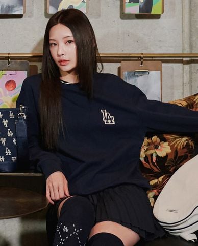  MLB - Áo sweatshirt unisex cổ tròn tay dài Classic Monogram Gradient Big Lux 