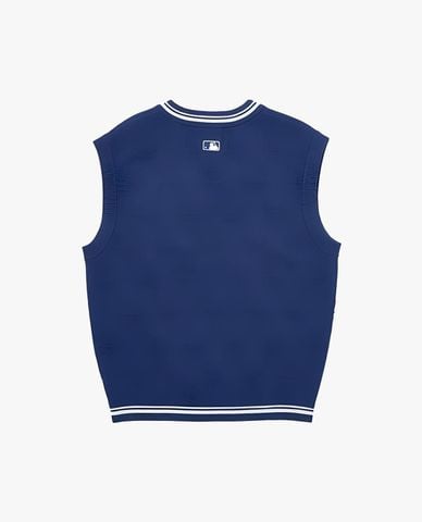  MLB - Áo khoác gilet unisex sát nách cổ V Monogram 