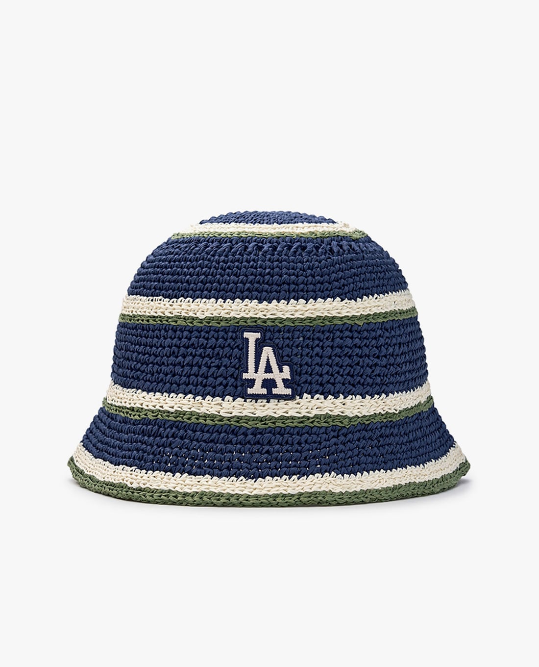 MLB - Nón bucket unisex dệt kim Stripe Summer