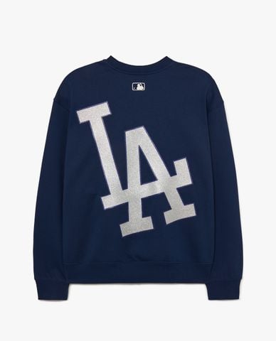  MLB - Áo sweatshirt unisex cổ tròn tay dài Basic Bling Mega Logo 