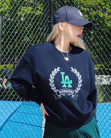  MLB - Áo sweatshirt nữ tay dài Classic Sports Big Logo 