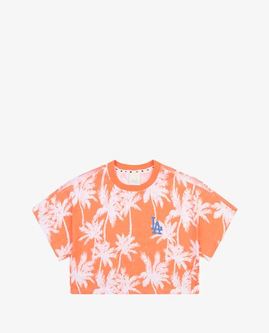  MLB - Áo croptop nữ tay ngắn Palm Tree 