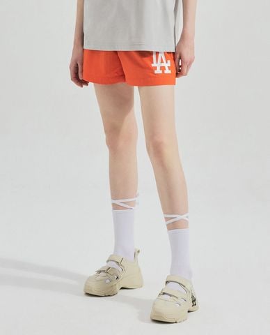  MLB - Quần short ngắn nữ lưng thun Basic Mega Logo 
