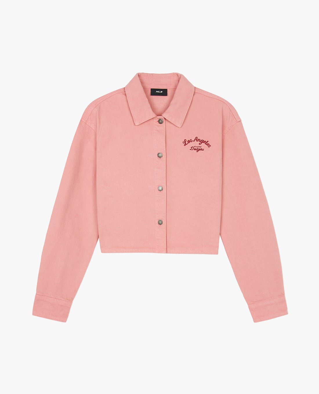 MLB - Áo sơ mi denim nữ cổ bẻ tay dài Varsity Culsive