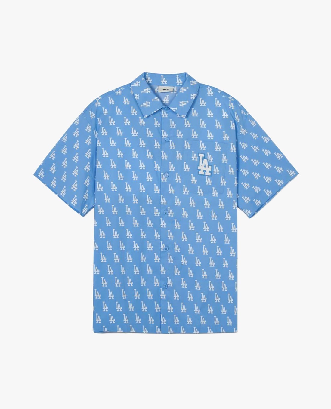 MLB - Áo sơ mi unisex cổ bẻ tay ngắn phối họa tiết monogram