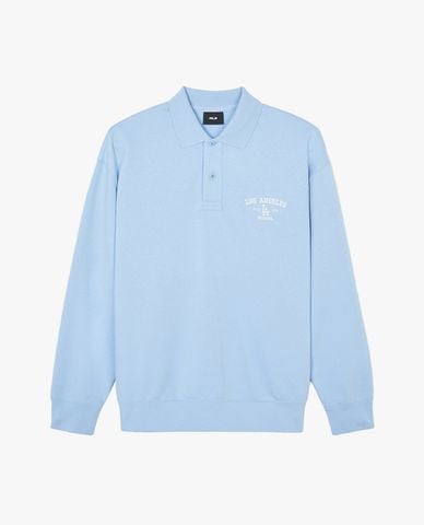  MLB - Áo sweatshirt unisex cổ bẻ tay dài thời trang 