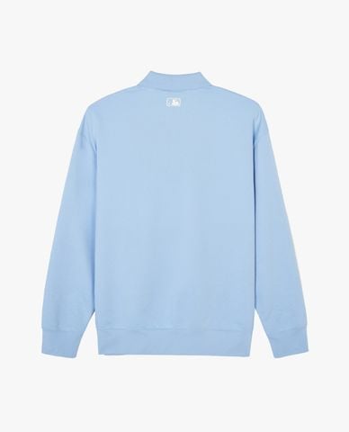  MLB - Áo sweatshirt unisex cổ bẻ tay dài thời trang 