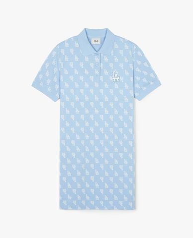  MLB - Đầm polo nữ cổ bẻ tay ngắn mini Mono Monogram Piqué 