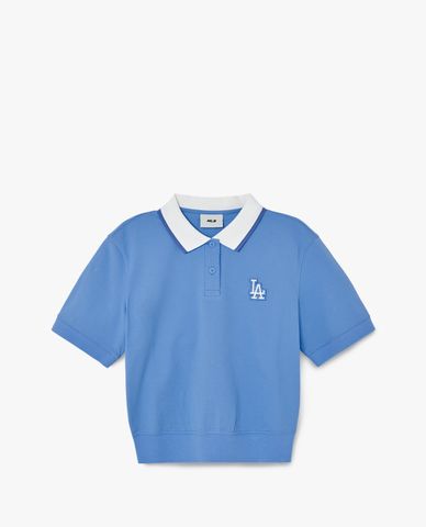  MLB - Áo polo nữ tay ngắn Color Matching Crop Collar 