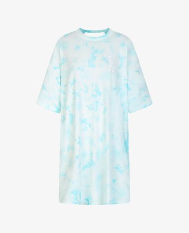  MLB - Đầm mini cổ tròn ngắn tay Tie Dye Back Trim 