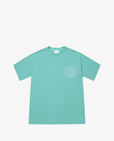  MLB - Áo thun cổ tròn ngắn tay Monogram Pocket Over Fit 