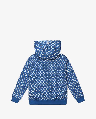  MLB - Áo hoodie tay dài phối mũ Monogram 