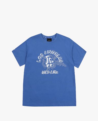  MLB - Áo thun cổ tròn ngắn tay LIKE Solid Color Popcorn 