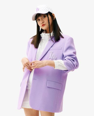 MLB - Áo blazer tay dài phối nút cài Basic Tailored 