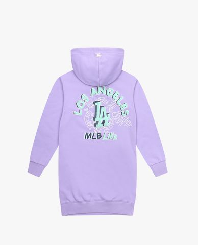  MLB - Đầm mini phối mũ phom suông tay dài LIKE 