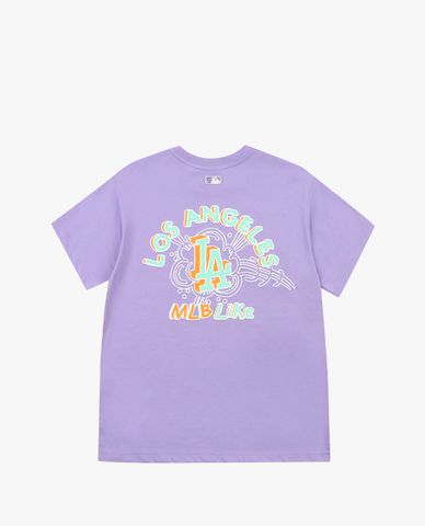  MLB - Áo thun cổ tròn ngắn tay LIKE Popcorn 