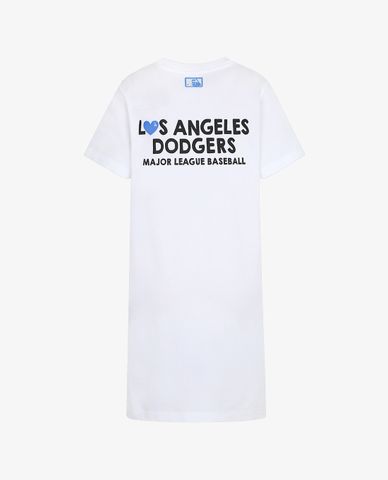  MLB - Đầm mini phom suông tay ngắn Love ver.21 